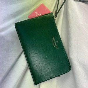 Kate Spade Emerald Green Wristlet